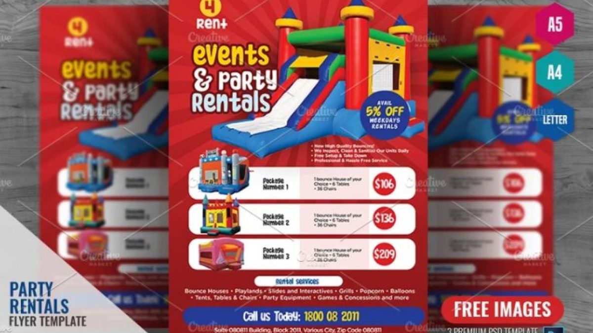 21+ Free Party Rental Flyer Template Download - Graphic Cloud Inside House Rental Flyer Template