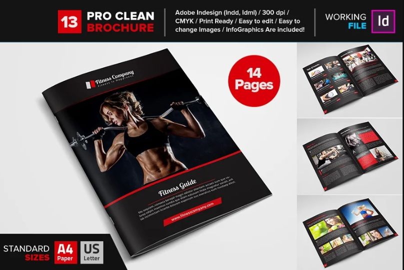 A4 and US Letter GYM Brochure