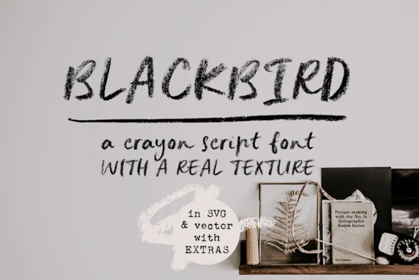 Blackbird Crayon typefcae
