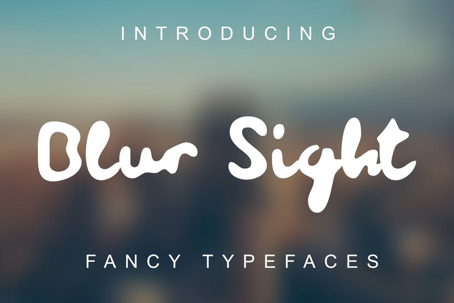 Blur Script Typeface
