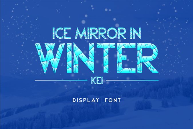 Broken Ice Display Typeface