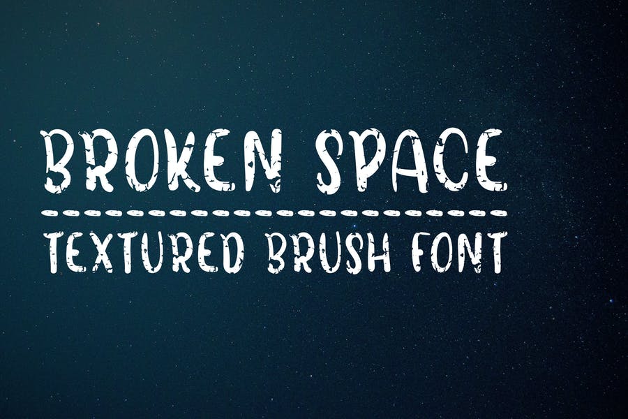 Broken Textured Typeface