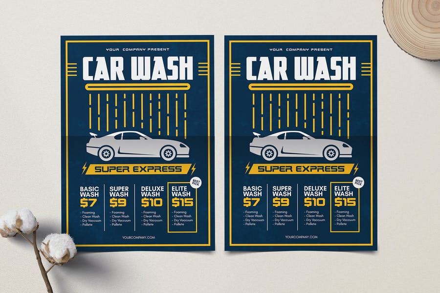 Car Wash Flyer Templates