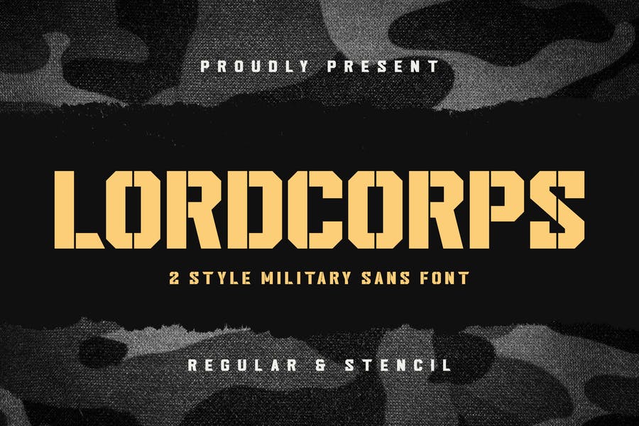 Classic Military Typeface
