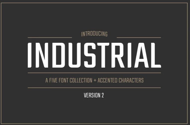 Condensed Industrial Fonts