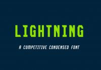 Lightning fonts