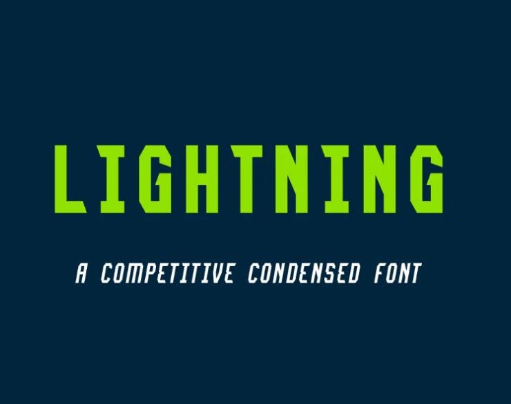 10+ Free Lightning Fonts TTF and OTF Download