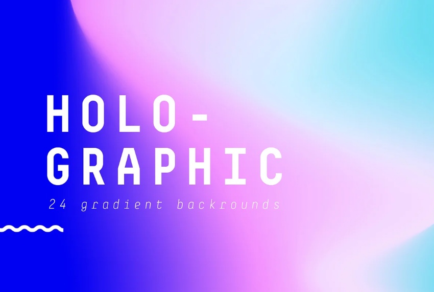 Creative Holographic Gradient Backgrounds