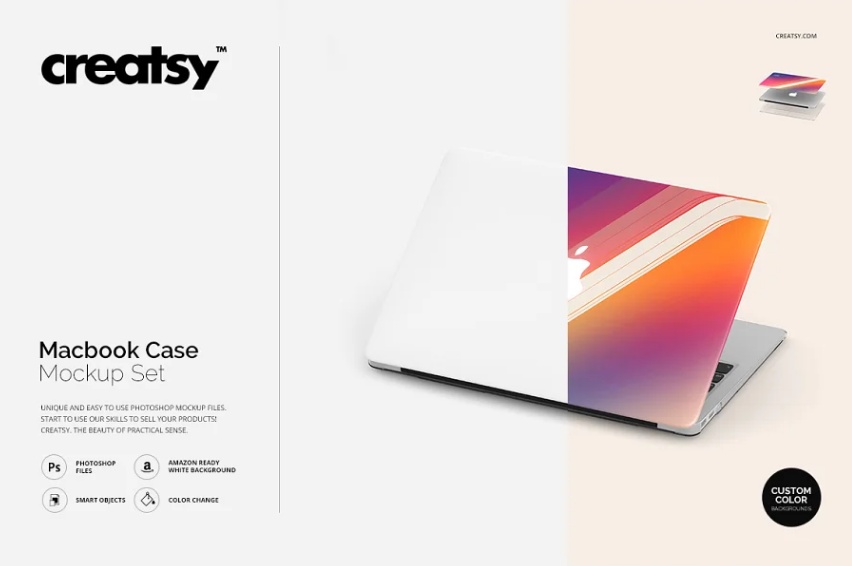 Creative MacBook Case Mockup