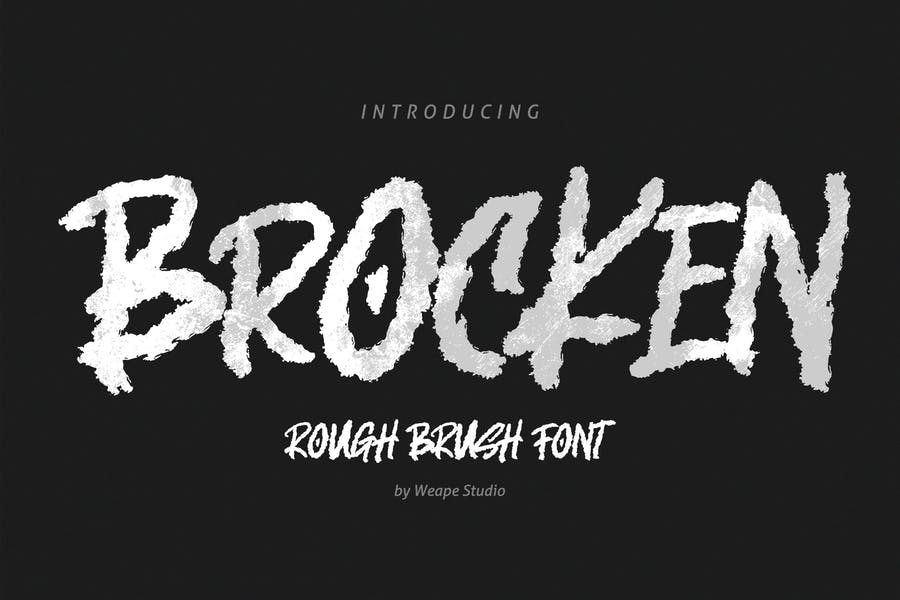 Creative Rough Brush Fonts