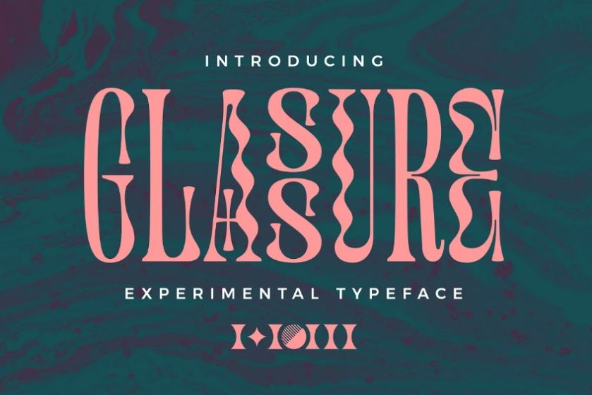 Decorative Psychedelic Typeface