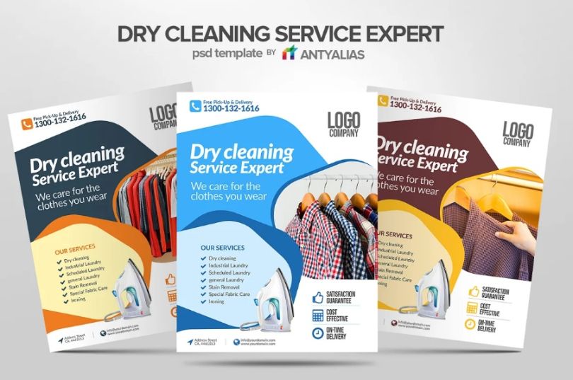 Dry Cleaning Service Flyer Template