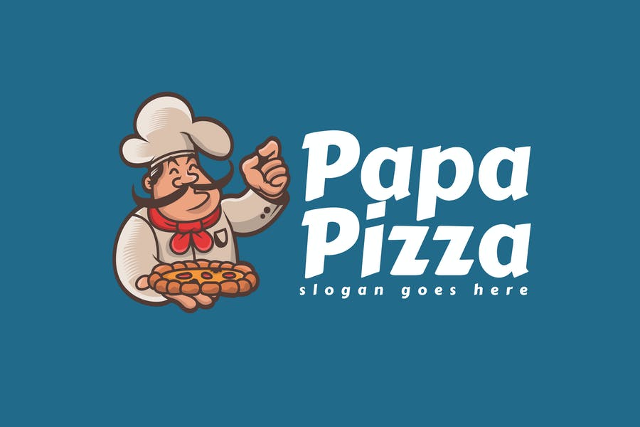 Editable Pizza Logotype Design