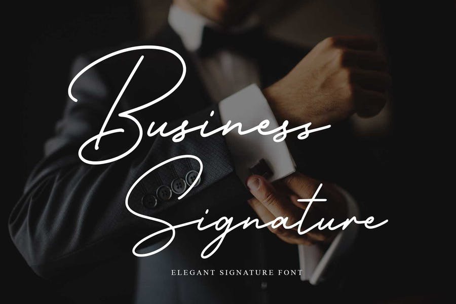 Elegant Business Signature Text