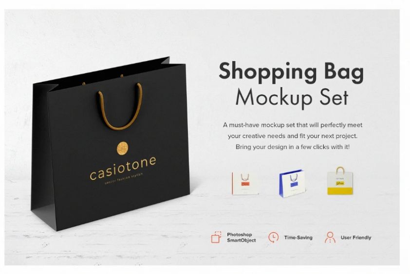 Elegant Shopping Bag Mockup Kit