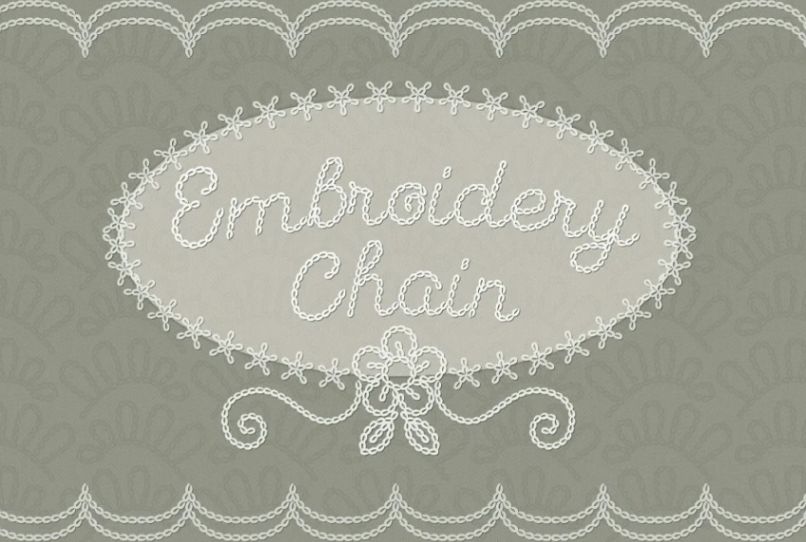 Embroidery Style Typeface