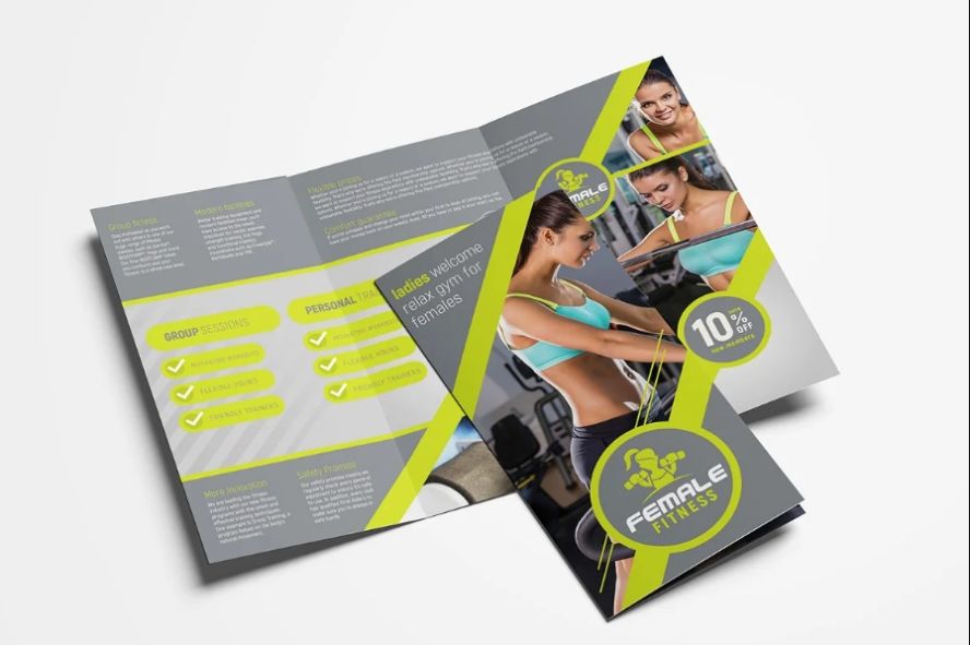 Female Gym Brochure Templates