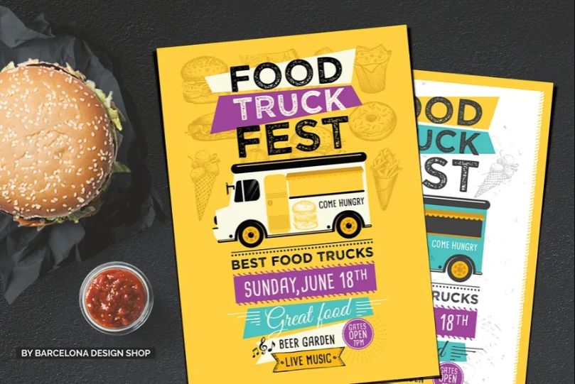 Food Truck Fest Flyer Template