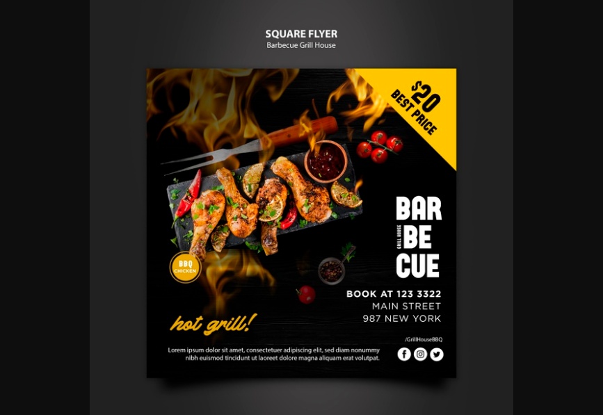 Free BBQ Flyer Template