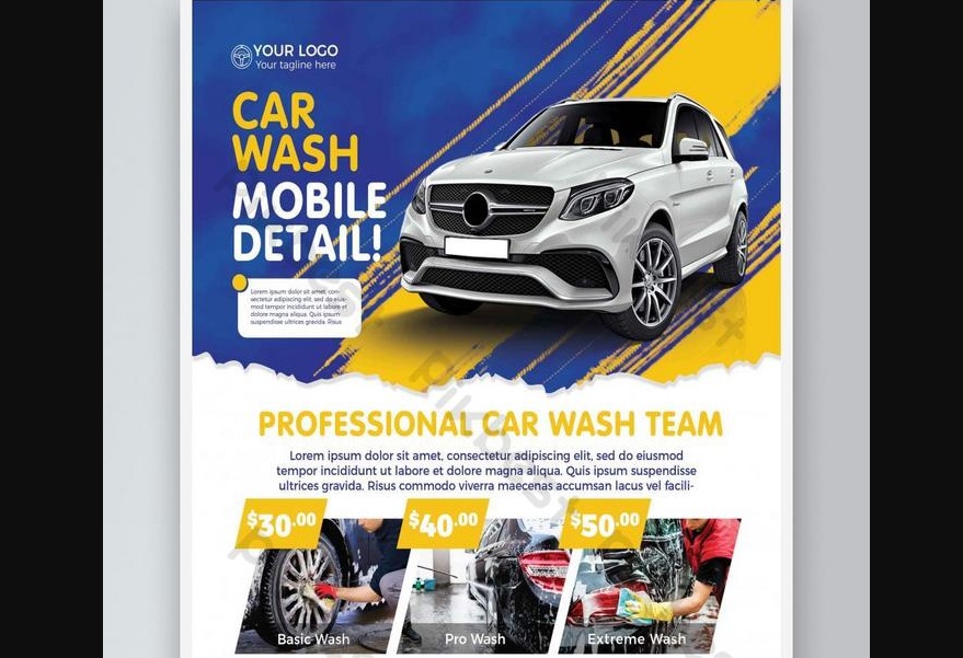 Free Car Wash Poster Download