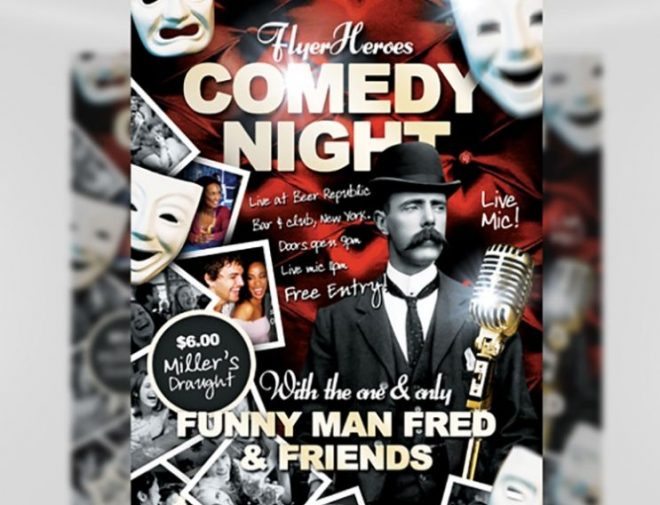 21+ Free Comedy Show Flyer Template Download - Graphic Cloud