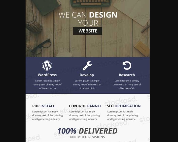 Free Customizable Web Designer Flyer