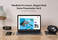 Free MacBook Mockup PSD