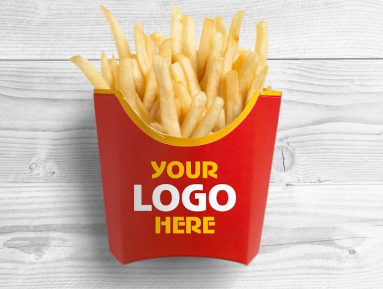Free Fries Branding Mockup