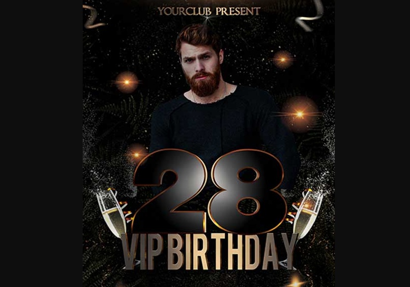 Free VIP Birthday Flyer