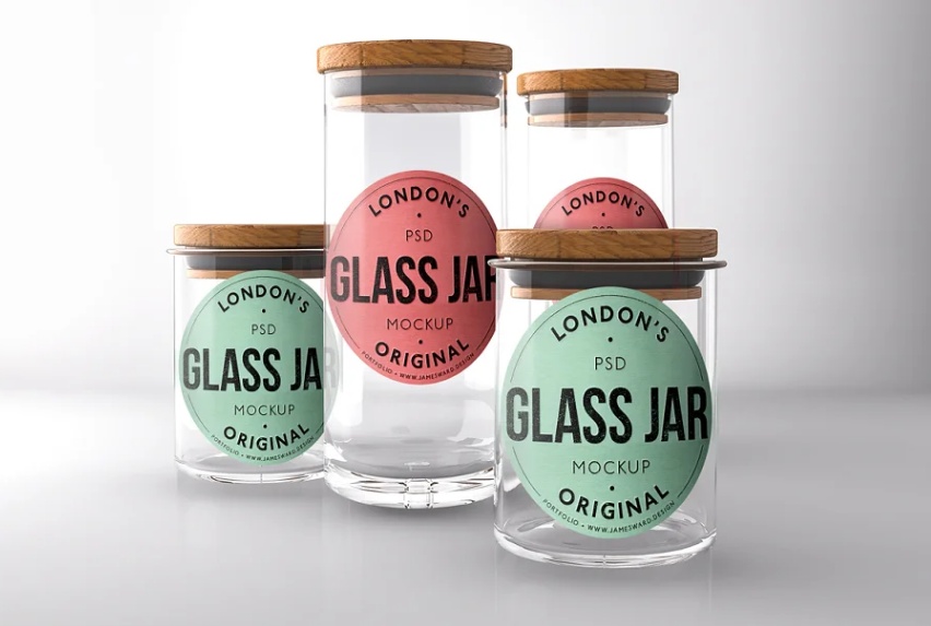 Glass Mason Jar Mockups