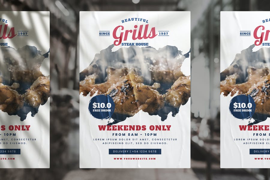 Grill Store Promotional Flyer