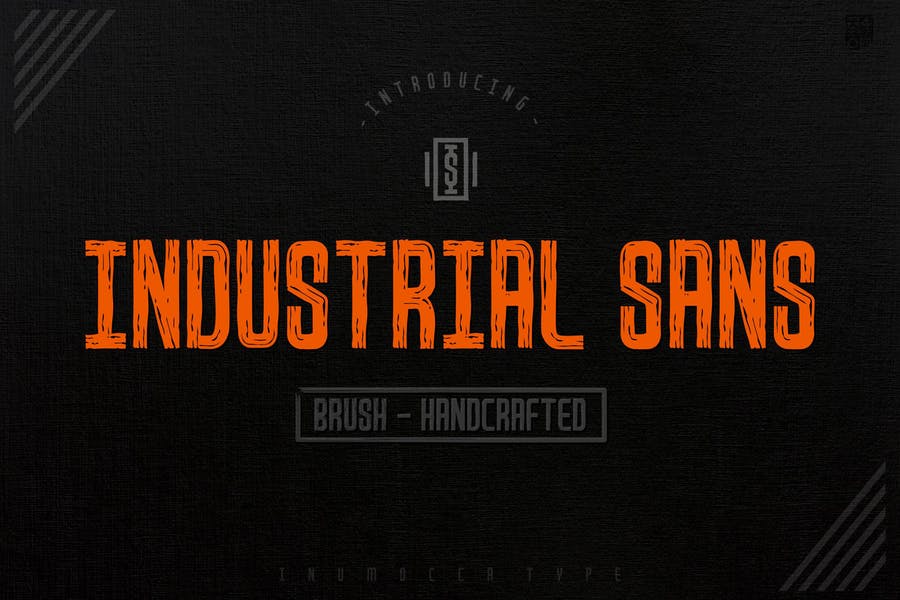 Hand Crafted Industrial Sans Font
