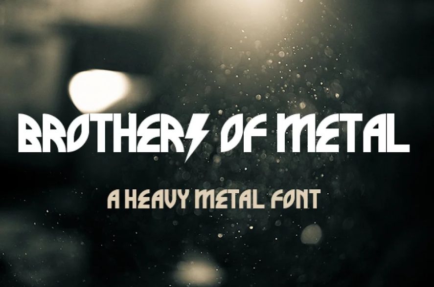 Heavy Metal Lightning Fonts