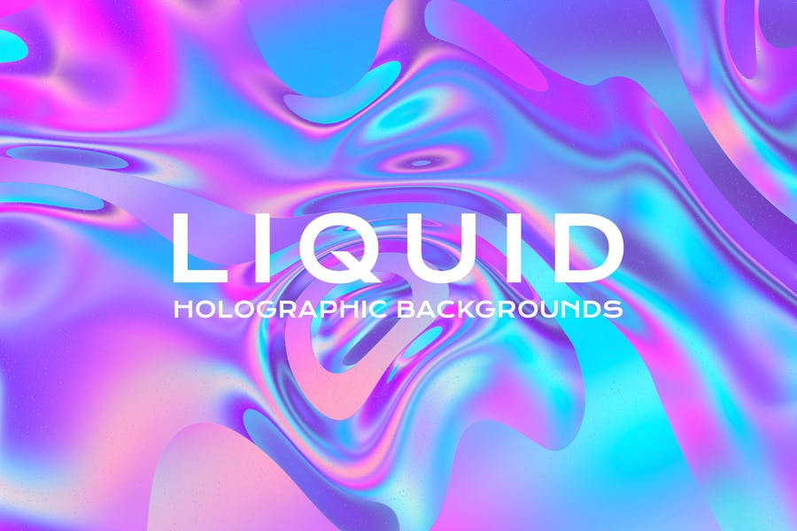 Holo Liquid Style Background
