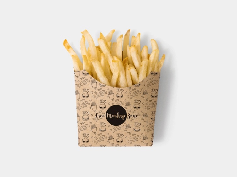 Layered Fast Food Package Mockup