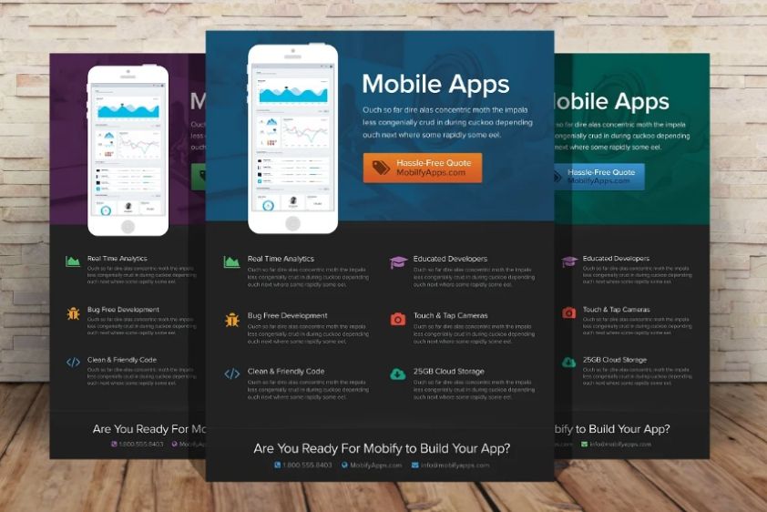 Mobile App Flyer Design