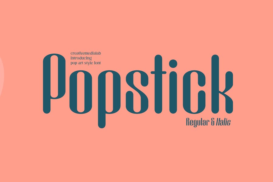Modern and Clean Popstick Fonts