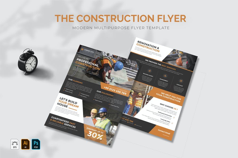 Multipurpose Construction Flyers