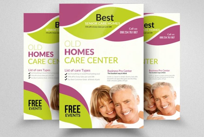 Old Age Home Flyer Template