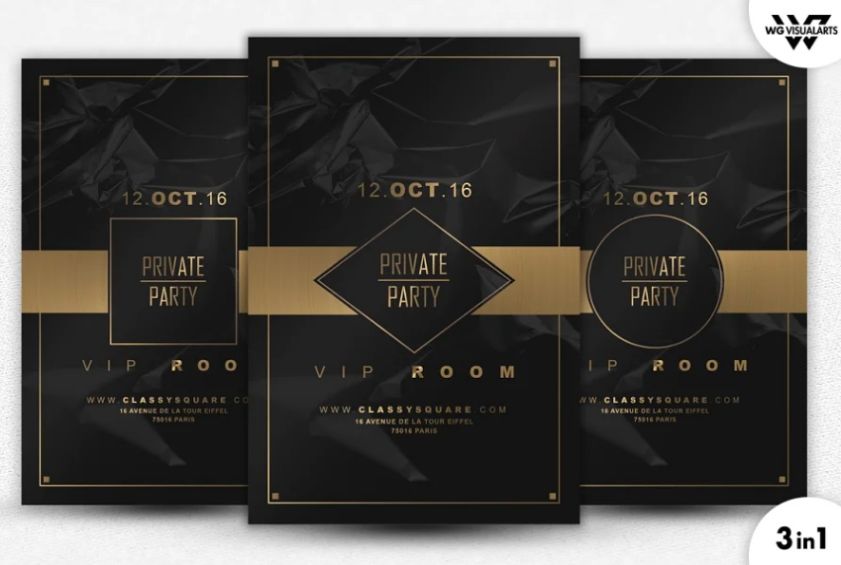 Private VIP Party Flyer