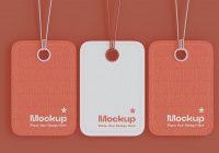 Hang Tag Mockup PSD