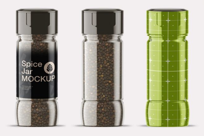 12+ Creative Spices Jar Mockup PSD Downloads - Graphic Cloud