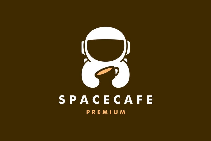 Space Cafe Logo Template