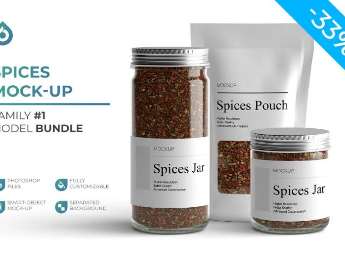 Download 12 Creative Spices Jar Mockup Psd Downloads Graphic Cloud