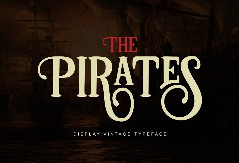 Vintage Pirate Style Typeface