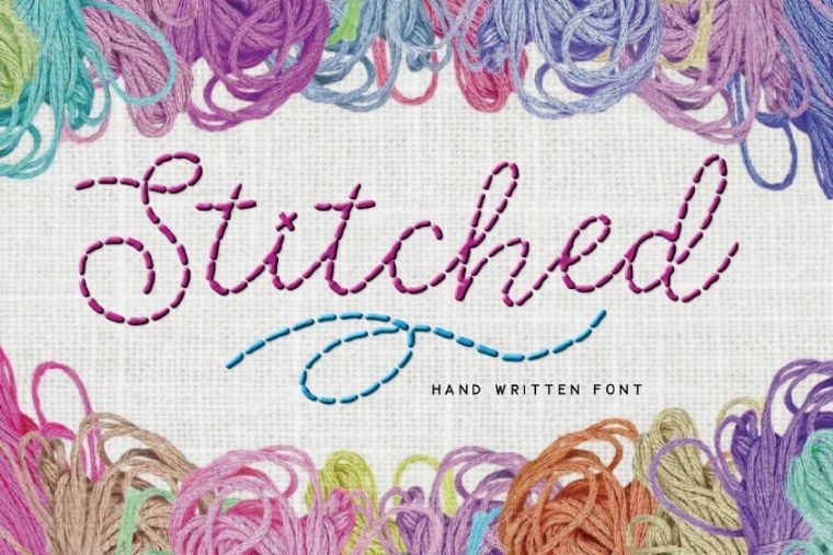 hand Written Stitched Fonts