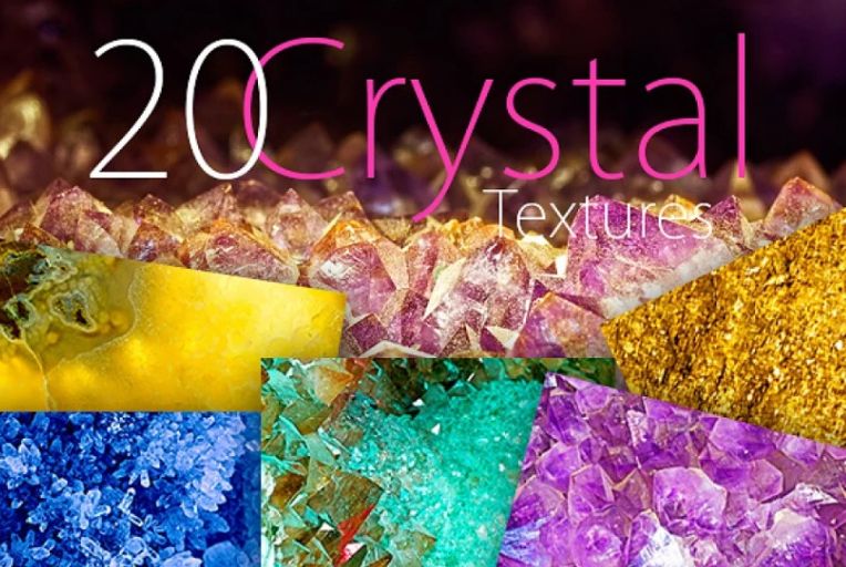 20 Crystal Textures pack