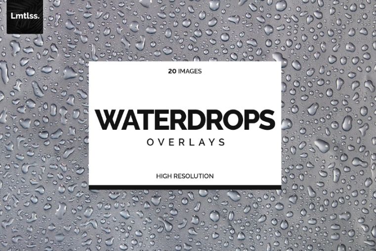 High Quality Waterdrop Overlays