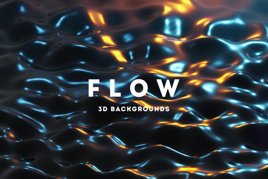 3D Shiny Flow Backgrounds