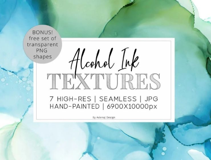 15+ Alcohol Ink Textures PNG JPG FREE Download